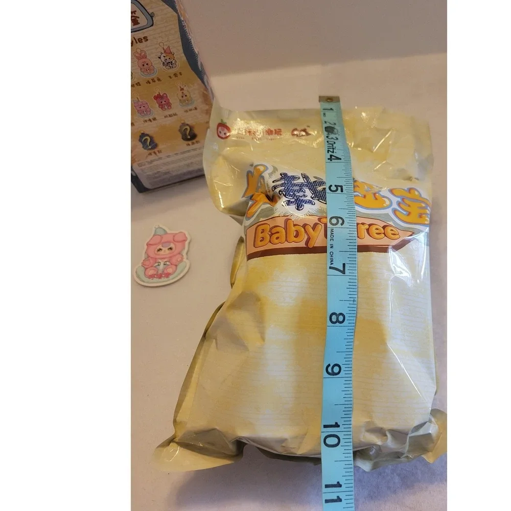 Baby Three Vehicle-mounted Card Confirmed Pink Pig Plush Blind Box Figure